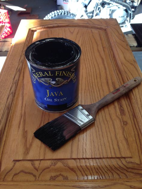 Painting Oak Cabinets White, Java Gel Stains, Java Gel, Painting Oak Cabinets, Gel Stain, Oak Cabinets, Farmhouse Dining, Mother In Law, She Said