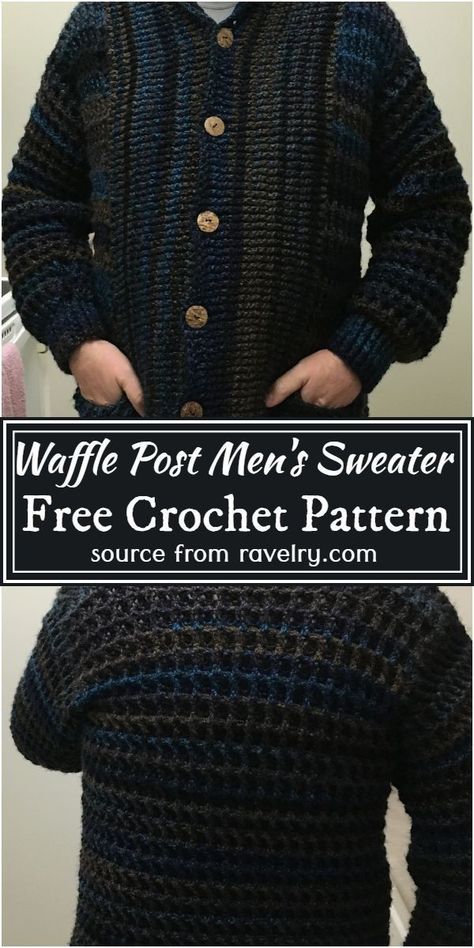 Crochet Pattern Men’s Cardigan, Men’s Cardigan Crochet, Men's Crochet Cardigan Free Pattern, Mens Crochet Patterns Free, Crochet Mens Cardigan Pattern Free, Mens Cardigan Crochet, Crochet Mens Sweater Pattern Free, Mens Crochet Sweater Pattern Free, Crochet Cardigan For Men