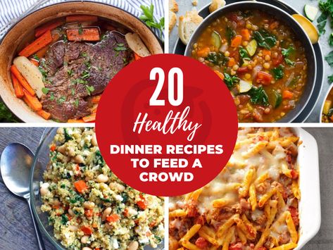 Healthy Meals For A Crowd, Meals To Feed A Crowd, Recipes To Feed A Crowd, Meals For A Crowd, Colorful Dinner, Quiche Vegan, Healthy Beef, Cooking Healthy, Crockpot Recipes Beef