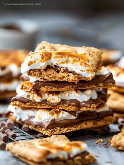 Savor The Ultimate S’mores Crack Recipe For A Blissful Treat - My Home Made Recipe Best Smores Dessert, S’more Chocolate Bark, Marshmallow Fluff Smores, Smores Desserts For A Crowd, Bake Good Recipe, S’mores Inspired Desserts, S’more Dessert Recipes, S’mores Sushi Roll, Recipes That Use Graham Crackers