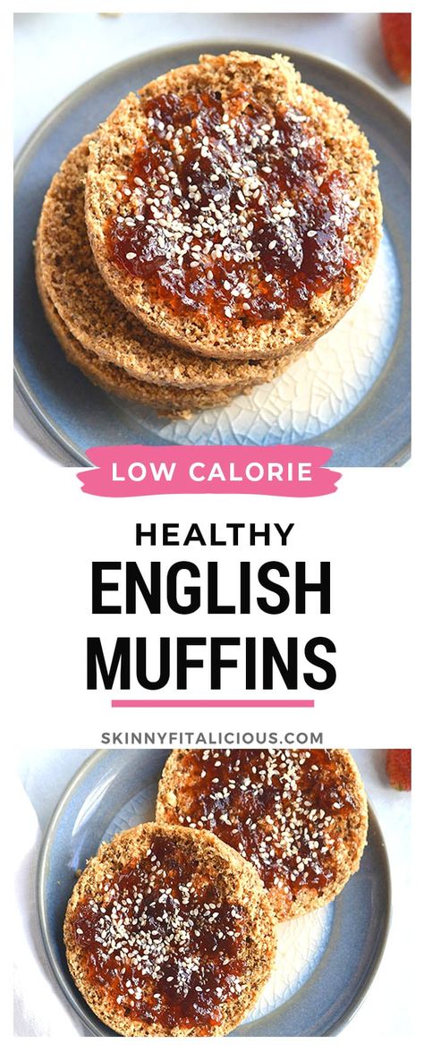 Low Cal English Muffin Recipe, High Fiber English Muffin Recipe, Low Carb English Muffin Recipe, Healthy English Muffin Recipe, Healthy English Muffin, Vegan English Muffins, Paleo English Muffin, Low Carb English Muffin, English Muffin Recipe