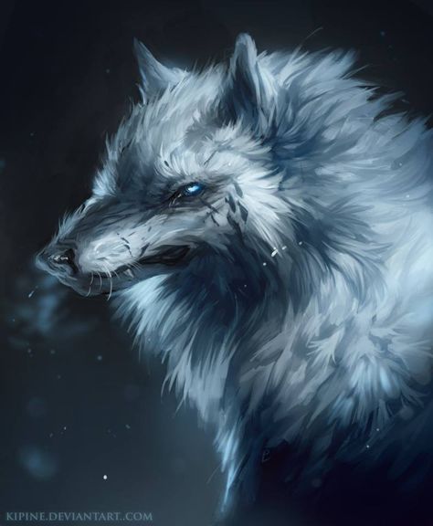 Winter Wolf Dnd, Inuit Mythology, Winter Wolf, Shadow Wolf, Anime Wolves, Blue Wolf, Winter Wolves, Fantasy Wolf, Wolf Spirit Animal