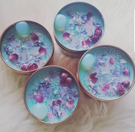 Mermaid Candles, Mermaid Kisses, Happy Friday Everyone, Crystal Candle, Crystal Candles, A Mermaid, Handmade Candles, Diy Arts And Crafts, Diy Candles