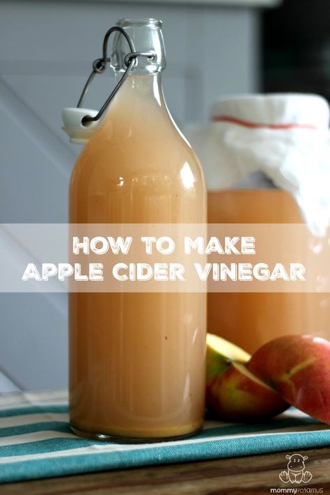 If you have apples, raw cane sugar, water and a little patience, you can make apple cider vinegar at home - no special skills needed! Make Apple Cider, Apple Cider Vinegar Remedies, Make Apple Cider Vinegar, Apple Cider Vinegar Drink, Cold Sores Remedies, Natural Cold Remedies, Cold Home Remedies, Natural Cough Remedies, Cold Remedies