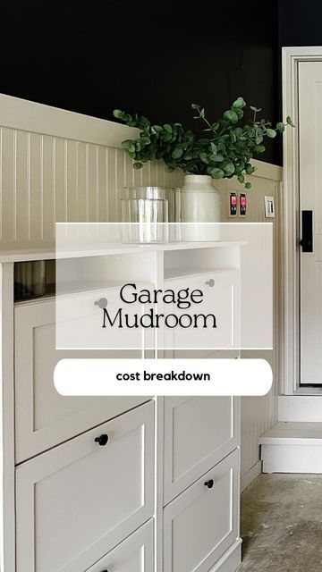 Best Shoe Storage Ideas Entryway, Garage Entry Makeover, Shoe Cabinet In Garage, Shoe Cabinet Garage, Garage Shoe Cabinet With Doors, Garage Shoe Cabinet, Garage Mud Room Diy, Ikea Garage Shoe Storage, Garage Drop Zone Ideas Modern