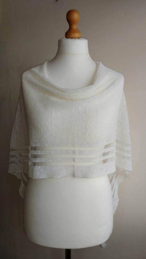 Mohair Shrug, Linen Shawl, Bridal Shrug, White Shawl, Cape Wedding Dress, White Knit Top, Bridal Cover Up, Shrugs And Boleros, Bridal Shawl