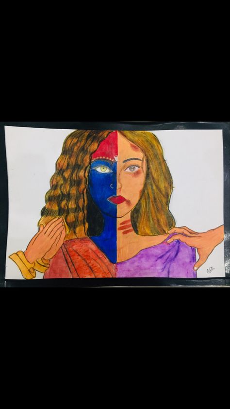 Rangoli On Women Safety, Rapes In India Quotes, Stop Raping Drawing, Save Girls Poster Drawing, Women Empowerment Rangoli Designs, Rangoli Idea, Navratri Decoration, Art Competition Ideas, Mata Ji