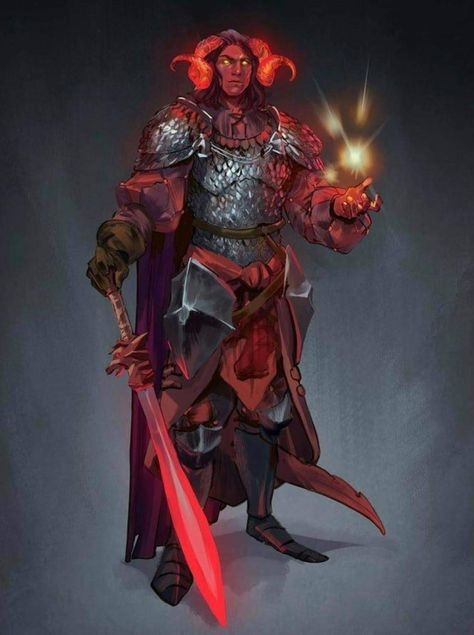 Tiefling Hexblade, Hexblade Warlock, Dnd Commission, Tiefling Paladin, Dungeons And Dragons Races, Hope Art, Fantasy Heroes, Dungeons And Dragons Classes, Rpg Characters