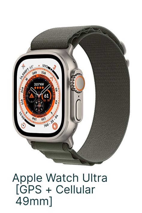 Smart Watch w/Rugged Titanium Case & Green Alpine Loop Large. Fitness Tracker, Precision GPS, Action Button, Extra-Long Battery Life, Brighter Retina Display Durable Green Watch Bands For Outdoor, Rugged Smart Watch, Adjustable Green Apple Watch Band Wear-resistant, Lagos Smart Watch 44, Green Adjustable Apple Watch Band Wear-resistant, Alpine Loop, Apple Watch Nike, Digital Crown, Altimeter