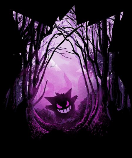 The poisoned forest t-shirt Gengar Pokemon Art, Gengar Painting, Purple Pokemon, Dark Pokémon, Hyrule Castle, Gijinka Pokemon, Gengar Pokemon, Pokemon Halloween, Day Of The Shirt