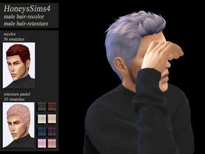 Sims 4 Male, Ts4 Hair, Hair Wings, Male Hair, Sims Hair, Sims Community, Ts4 Cc, Electronic Art, The Sims Resource