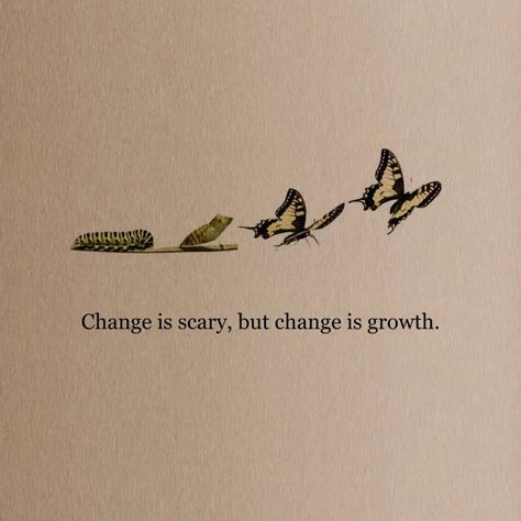 Change will happen; how you grow from it is your decision. 🦋⁠ ⁠ ⁠ image: @wordsyoulovee Change Starts With You, Change Is Coming Quotes, Embracing Change Quotes, Accepting Change Quotes, Growth Artwork, Growth Aesthetic, Life Script, Change Is Coming, Journal Stuff