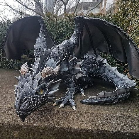 Dekoratívne Vence, Realistic Dragon, Dragon Garden, Gothic Dragon, Design Dragon, Dragon Decor, Dragon Sculpture, Dragon Statue, Dragon Wings