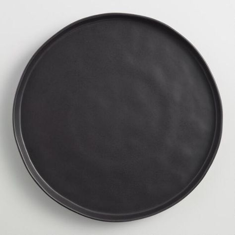 Modern Charger Plates, Charger Plates Decor, Black Charger Plates, Menu Design Layout, Black Charger, Modern Table Setting, Pipe Shop, Kitchen Dining Living, Charger Plate