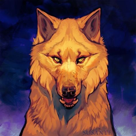 True Alpha, Canine Drawing, Wolf Painting, Painting Yellow, Canine Art, Wolf Drawing, Anime Wolf, Anime Animals, Wolf Dog