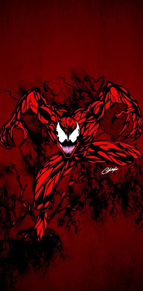 Carnage Wallpaper, Carnage Symbiote, Spiderman Comic Art, Venom 2, Carnage Marvel, Symbiotes Marvel, Spiderman Drawing, Marvel Tattoos, Marvel Venom