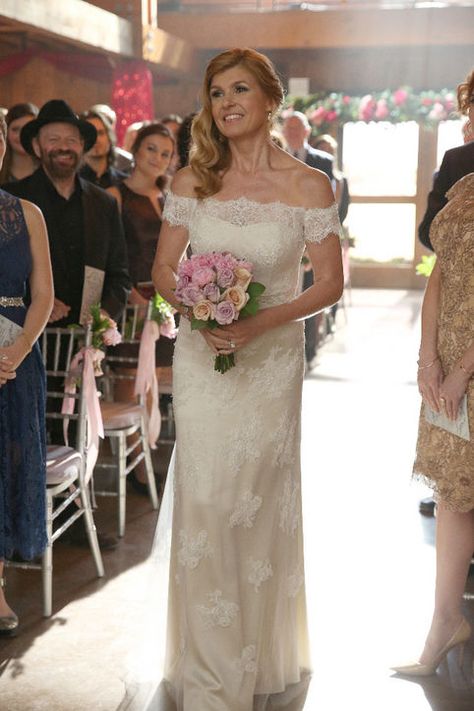 Nashville Wedding Dress, For Guests, 70 Wedding, Movie Wedding Dresses, Tv Weddings, Connie Britton, Custom Wedding Gown, Wedding Movies, Nashville Style