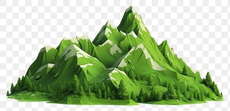 Mountain Background Illustration, Png Landscape, Draw Background, Mountain Png, 3d Mountain, Heart Collage, Green Landscape, Green Mountain, Wedding Templates