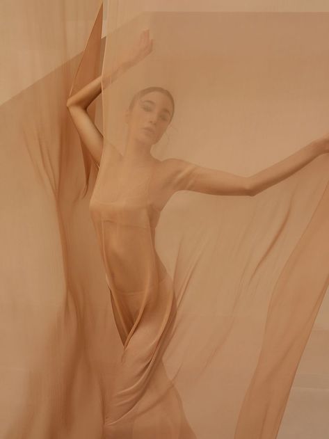 Chiffon Photoshoot, Nude Aesthetic Photoshoot, Nude Color Photoshoot, Sheer Fabric Photoshoot, Fabrics Photoshoot, Roommate Photoshoot, Sheer Aesthetic, Stylized Photoshoot, Soft Photoshoot