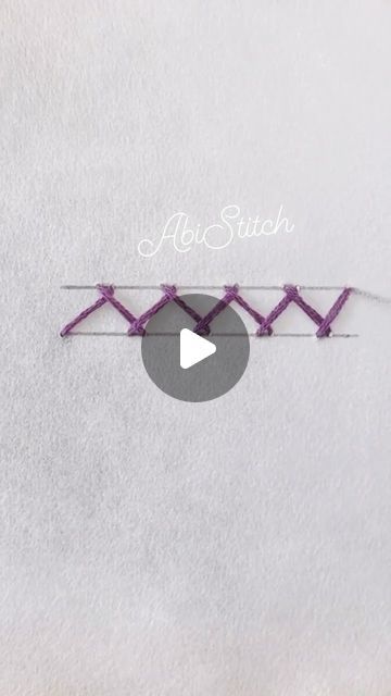 ABI Stitch on Instagram: "Herringbone Stitch | Embroidery Stitch Tutorial For Beginners #embroidery #handembroidery   Do you like this Stitch?" Single Herringbone Stitch, How To Do Herringbone Stitch, Herringbone Stitch Embroidery, Herringbone Stitch Tutorial, Beginners Embroidery, Stitch Drawing, Herringbone Stitch, Embroidery Stitch, Stitch Tutorial