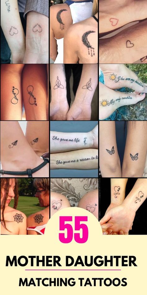 Cute Mom And Daughter Tattoos Unique, Tattoo Ideas For Mother And Daughter, Mother And Daughter Tattoos Meaningful, Mom And Two Daughter Tattoos, Mother Daughter Tattoos Matching, Small Tattoos Mother Daughter, Small Mother Daughter Tattoos Meaningful, Matching Mom Daughter Tattoos, Tattoo Ideas Mom And Daughter