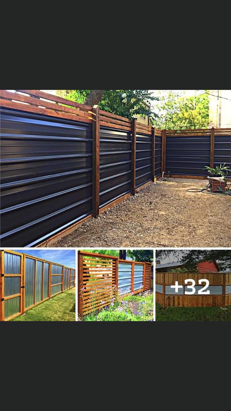 Privacy Fence Landscaping, Diy Backyard Fence, Ranch House Exterior, Yard Landscaping Simple, House Fence Design, Vertical Garden Design, Backyard Adventure, Privacy Fence Designs, Diy Backyard Landscaping