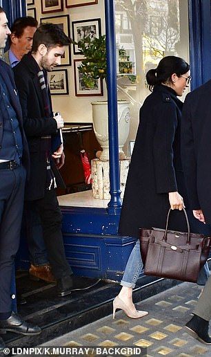 Mr Jones (seen with Meghan yesterday) became deputy director of communications for both Meghan and Harry and William and Katherine in December, after racking up nearly seven years of experience working with two Government departments Mulberry Zipped Bayswater, Princ Harry, Mulberry Bayswater, Prins Harry, Meghan Markle Style, Stuart Weitzman Heels, London Today, Notting Hill, Prince Harry And Meghan