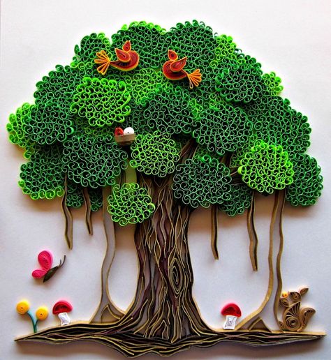 Paper quilling has been labeled by many as "the best craft no one has ever heard of". Yet in all corners of the globe, and the web of course, you will find some of the most amazingly intricate work being done by a community of "quillers". Here are just 10 incredible paper quilling blogs from women all over the world. Teknik Quilling, Quilled Tree, Origami Templates, Quilling Flower Designs, Arte Quilling, Paper Quilling Cards, Origami And Quilling, Art Quilling, Desain Quilling