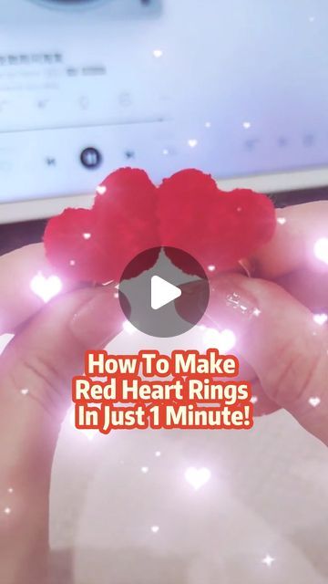 Fuzzay - Joyful Pipe Cleaner Crafts on Instagram: "Learn how to make these adorable red heart rings in just 1 minute! Perfect for beginners and a fun craft project. 💍❤️

#fuzzay #pipecleaners #diy #handmade #HandmadeWithLove #giftideas #DIYHomeDecor #letsfuzzay #gift #happy #stressfree #creative #etsyseller #etsy #teacherlife #classroomactivities #parenting #family #FamilyFun #kidscrafts #funwithkids #homecrafts #stressrelief #afterwork #worklifebalance #hobby #business #businessopportunity #easycrafts #tutorial" Pipe Cleaner Rings, Random Hacks, How To Make Red, Heart Rings, Pipe Cleaner Crafts, Fun Craft, Diy Clay Crafts, Cute Diys, Pipe Cleaner