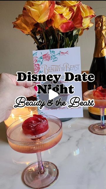 Heather Metroka ✨️ Magical Food & Cocktail Recipes on Instagram: "Calling all Disney 💕 Lovers. 📣  We invite you to join us for for Disney Date Night!  Comment Beauty & the Beast and I will send you the link to all the recipes & Menus!   As many of you know, every week, my husband and i choose a date night movie,  and i cook a feast inspired by it. This week we are watching one of the greatest of all time: Beauty and the Beast.   Now: fair warning…this meal does take some time, but it is well worth it for that Glorious Beef Ragout.   For the full meal, I started with the Beef Ragout. This recipe takes a couple hours to simmer, but let me tell you…it is super easy SO worth the time spent! It is absolutely delicious.   While that was simmering, I whipped up some Grey Stuff Cupcakes. Lumiere Disney Movie Meals, Beauty And The Beast Movie Night Food, Beauty And The Beast Menu Ideas, Beauty And The Beast Movie Night, Disney Movie Dinner Ideas, Beauty And The Beast Dinner, Disney Date Night, Pizza Roses, Disney Date