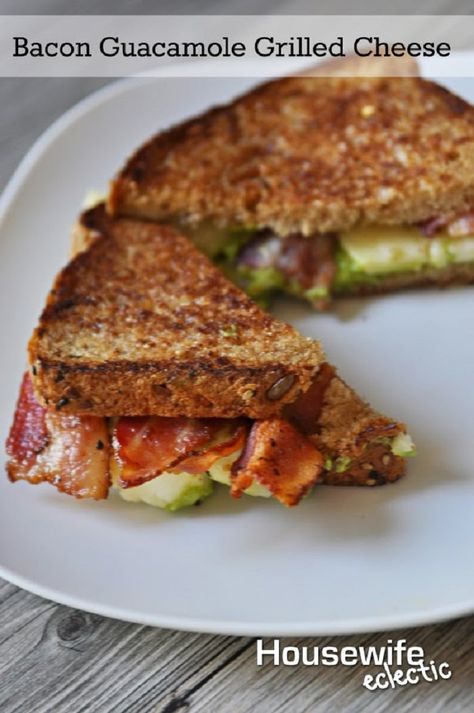 Bacon Guacamole Grilled Cheese Bacon Guacamole Grilled Cheese, Best Grilled Cheese Sandwich Recipe, Guacamole Grilled Cheese, Bacon Guacamole, Making Grilled Cheese, Best Grilled Cheese, Green Meals, Lean And Green Meals, Grilled Cheese Recipes