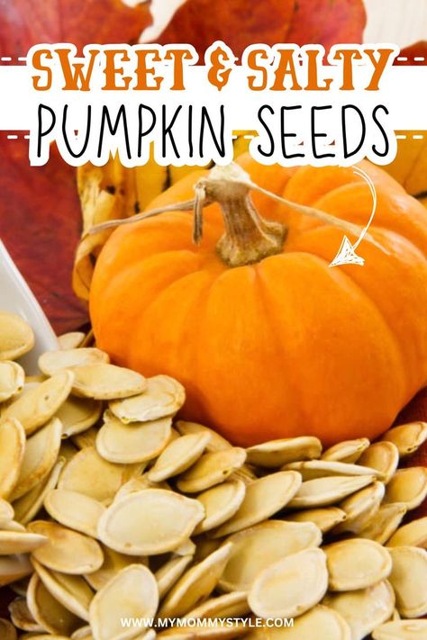 Discover how to make easy sweet salty pumpkin seeds with this simple recipe. Perfect for fall snacking or holiday parties, these roasted seeds are not only tasty but also a healthy snack option. Get ready to impress your family with this delightful autumn treat! Savory Pumpkin Seeds, Pumpkin Seed Recipes Roasted, Homemade Pumpkin Seeds, How To Roast Pumpkin, Roast Pumpkin Seeds, Heart Healthy Snacks, Acre Homestead, Pumpkin Seed Recipes, Raw Pumpkin Seeds