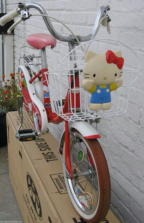 Hello kitty bike Hello Kitty Bike, Biker Suit, Bike Decorations, Pink Bike, Hello Kitty Rooms, Sports Bike, Hello Kitty Aesthetic, Hello Kitty Art, Kids Bicycle