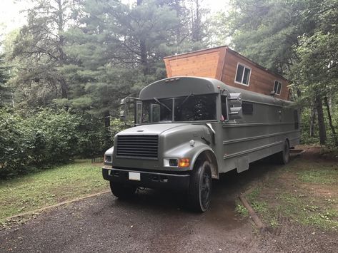 Bus Raised Roof, Skoolie Roof Raise, Bus Homes, Bus Renovation, Skoolie Ideas, Skoolie Life, Bus Build, Skoolie Conversion, U Haul Truck