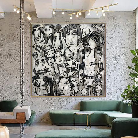 10 Artists Working in Recycled Art Figurative Art Abstract, Human Painting, Minimalistic Interior, Figurative Kunst, Interior Minimalista, Stretched Painting, Abstract Acrylic Painting, Black And White Painting, Abstract Portrait