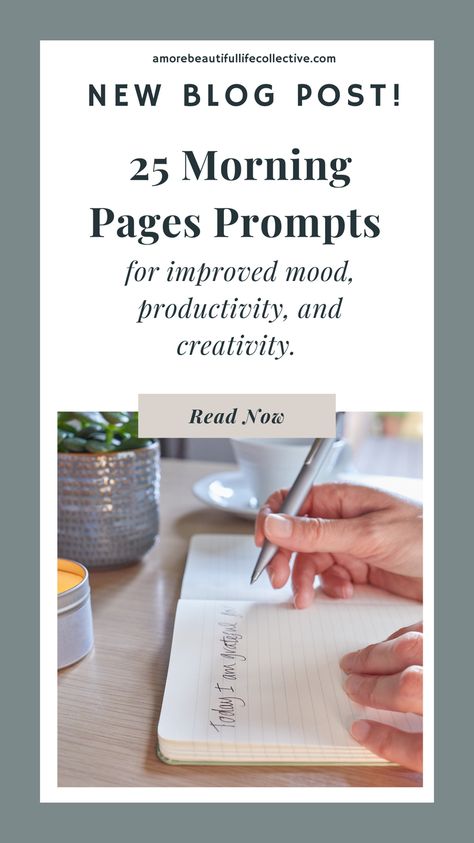 Check out these 25 morning pages prompts to help you get started with your morning pages habit. Morning Pages Prompts, Morning Journal Prompts, Morning Journal, Getting More Energy, The Artist's Way, What To Write About, Morning Pages, Journaling Prompts, Life Questions