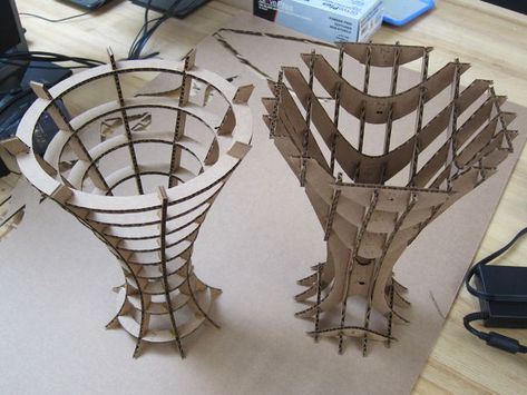 Picture of Design and Make a Table in a Day: Assembly Parametric Furniture, Structural Model, Cardboard Model, Build A Table, Concept Models Architecture, Cardboard Sculpture, Architecture Design Sketch, Make A Table, Architecture Model Making