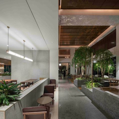 Neri&Hu tops Alila Bangsar hotel in Kuala Lumpur with "urban oasis" Alila Bangsar, Hotel Jogja, Small Sitting Rooms, Hotel Guestroom, Breakout Space, Indoor Courtyard, Hotel Kuala Lumpur, Stellar Works, Neri Hu