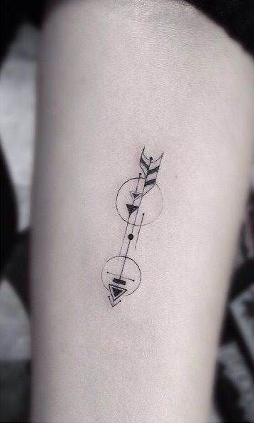 Small & simple tattoo ideas, yet jam-packed with meaning and significance. Circle Tattoo Design, Tattoo Arrow, Small Arrow Tattoos, Dr Woo, Arrow Tattoo Design, Circle Tattoo, Shape Tattoo, Tasteful Tattoos, Original Tattoos