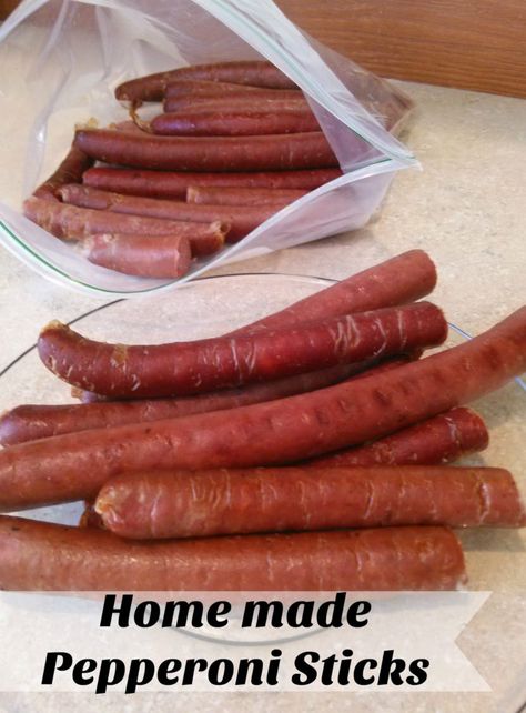 Home made Pepperoni Sticks Pepperoni Sticks Homemade, Curing Meats At Home, Venison Pepperoni Sticks, Pepperoni Sticks Recipe, Pepperoni Seasoning Recipe, Meat Sticks Recipe, Pepperettes Recipe, Diy Pepperoni, Home Made Pepperoni