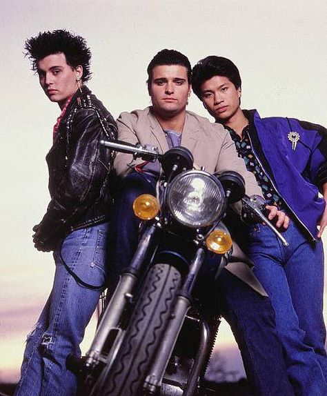 Tom Hanson, Doug Penhall, and Harry Ioki. Tom Hanson, Dustin Nguyen, John Depp, Richard Grieco, Garrett Clayton, جوني ديب, Jump Street, Undercover Cop, 21 Jump Street