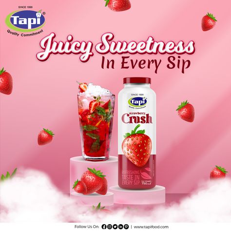 Strawberry Crush, Fruit Crush, Taste Buds, Fruit