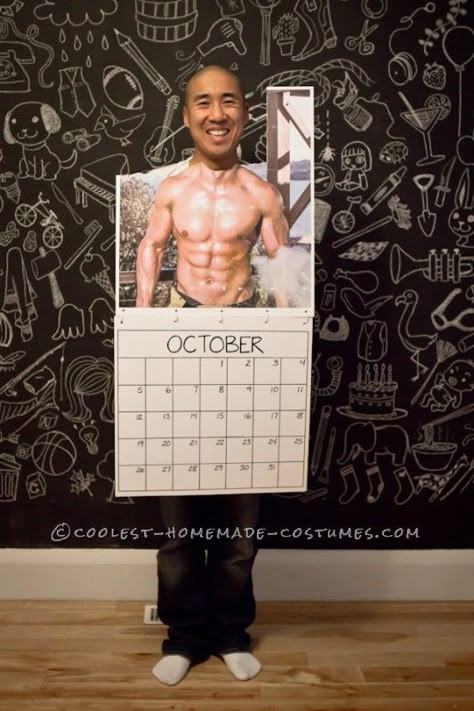 Fireman Calendar, Mr October, 2015 Halloween Costumes, Kostuum Halloween, Clever Halloween, Clever Halloween Costumes, Homemade Halloween Costumes, Diy Halloween Costume, Homemade Costumes