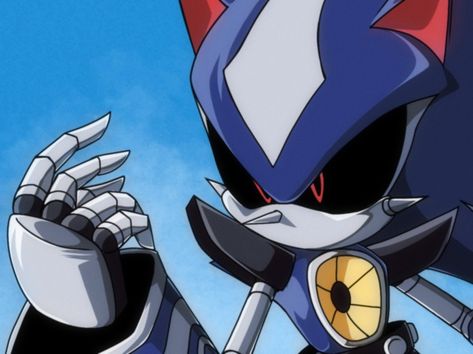 Metal Sonic Pfp, Neo Metal Sonic, Sonic Pfp, Sonic Icon, Metal Sonic, Metal Gear Rising, Anime Monsters, Sonic Funny, Sonic 3