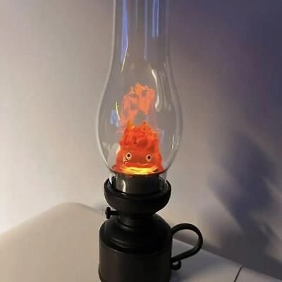 Howl's Moving Castle Calcifer Night Light Desktop Lamp Anime Figure Model Black  | eBay Calcifer Lamp, Howl's Moving Castle Calcifer, Desktop Lamp, Electric Lamp, Howls Moving Castle, Beautiful Bedrooms, Night Light, Lamp Light, Lanterns