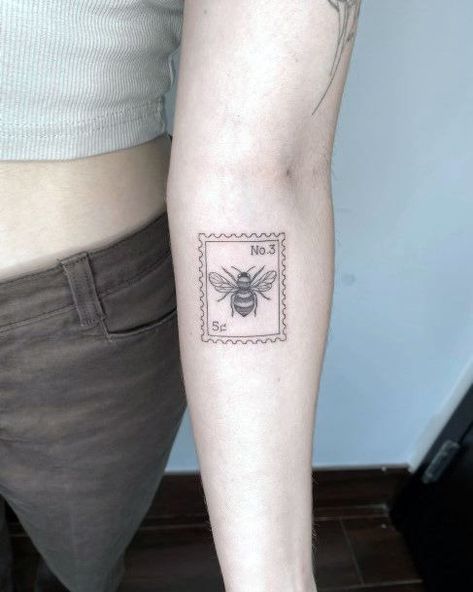 List of Different Tattoo Stamp- History, and Future. Butterfly Postage Stamp Tattoo, Bee Stamp Tattoo, Post Sticker Tattoo, American Traditional Stamp Tattoo, Poststamps Vintage Tattoo, Cute Stamp Tattoo, Fine Line Stamp Tattoo, Postcard Stamp Tattoo, Postage Stamp Tattoo Ideas