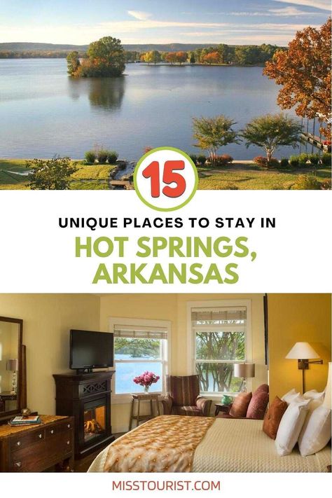 Looking for unique places to stay in Hot Springs, Arkansas? We've got you covered with these 15 EPIC choices! Where To Stay In Hot Springs Arkansas, Hot Springs Arkansas Places To Stay In, Hot Springs Arkansas, Hot Springs National Park, Travel Bucket List Usa, Central America Travel, Unique Places, Unique Hotels, American Travel