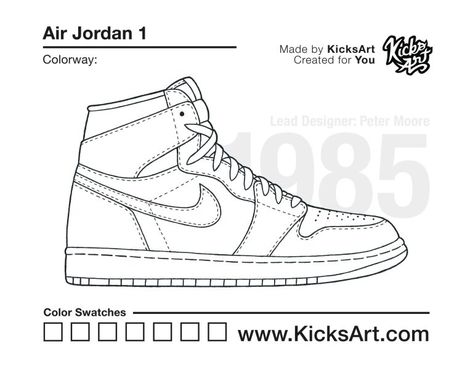 Air Jordan 1 - KicksArt Air Jordan 1 Drawing Sketch, Jordan 1 Drawing Art, Jordan 1 Custom Ideas, Jordan 1 Sketch, Air Jordan 1 Drawing, Air Jordan Drawing, Jordan 1 Drawing, How To Draw Jordans, Nike Jordan Air 1