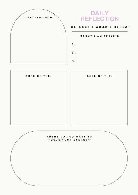 Self-reflection becomes a powerful tool Self Growth Template, Setting Intentions Journal, Daily Todo Template, Self Reflection Template, Self Reflection Journal Template, Daily Reflection Journal Template, Self Reflection Activities, Daily Intentions Journal, Daily Reflection Template