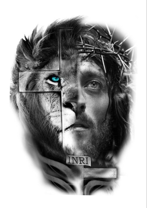 Jesus Lion Tattoo, Tattoo Lions, Jesus Tattoo Design, Lion Tattoo Sleeves, Lion Tattoo Design, Tattoo Sleeves, Jesus Tattoo, Lion Tattoo, Awesome Art